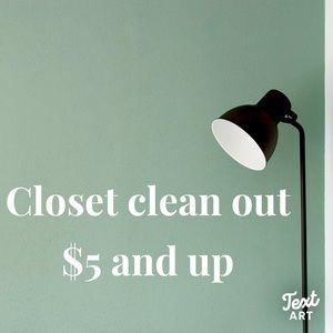 Closet clean out